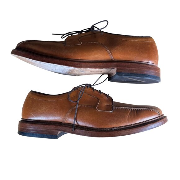 Allen Edmonds Hillcrest Tan Derby Leather Dress Shoes Size 9.5B
